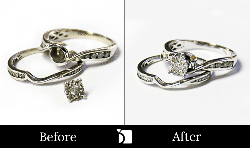 Before After 92 A Wedding Set Ring Repair