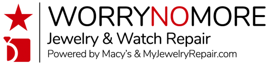 Image showing Macy's jewelry Repair WORRYNOMORE logo