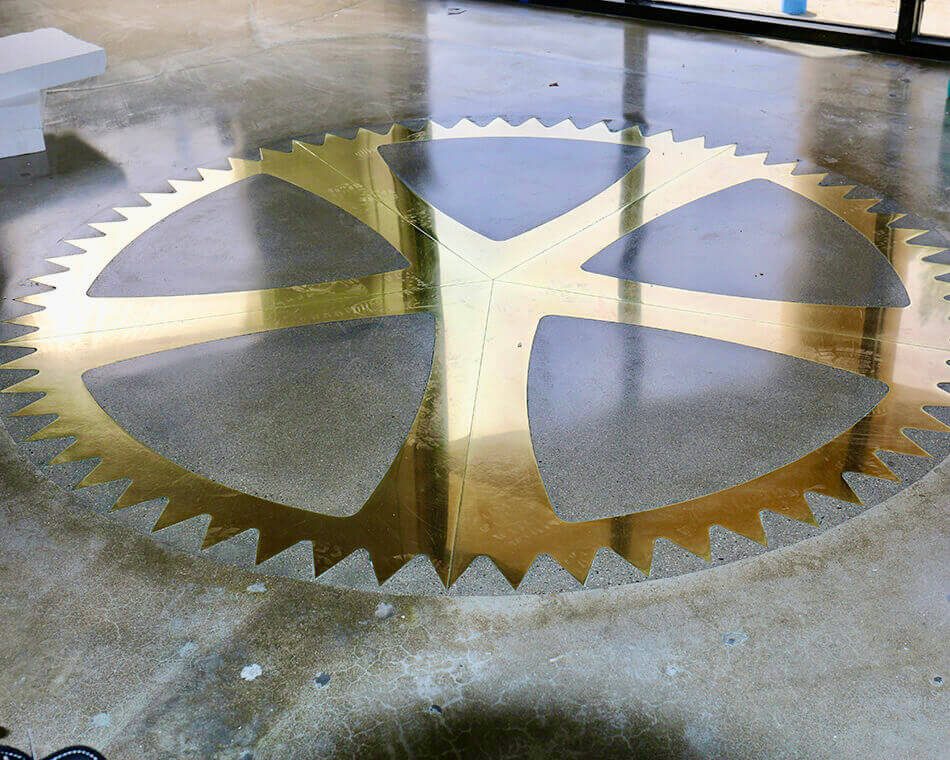 Image showing Watch Service Center Entrance Floor Wheel Replica