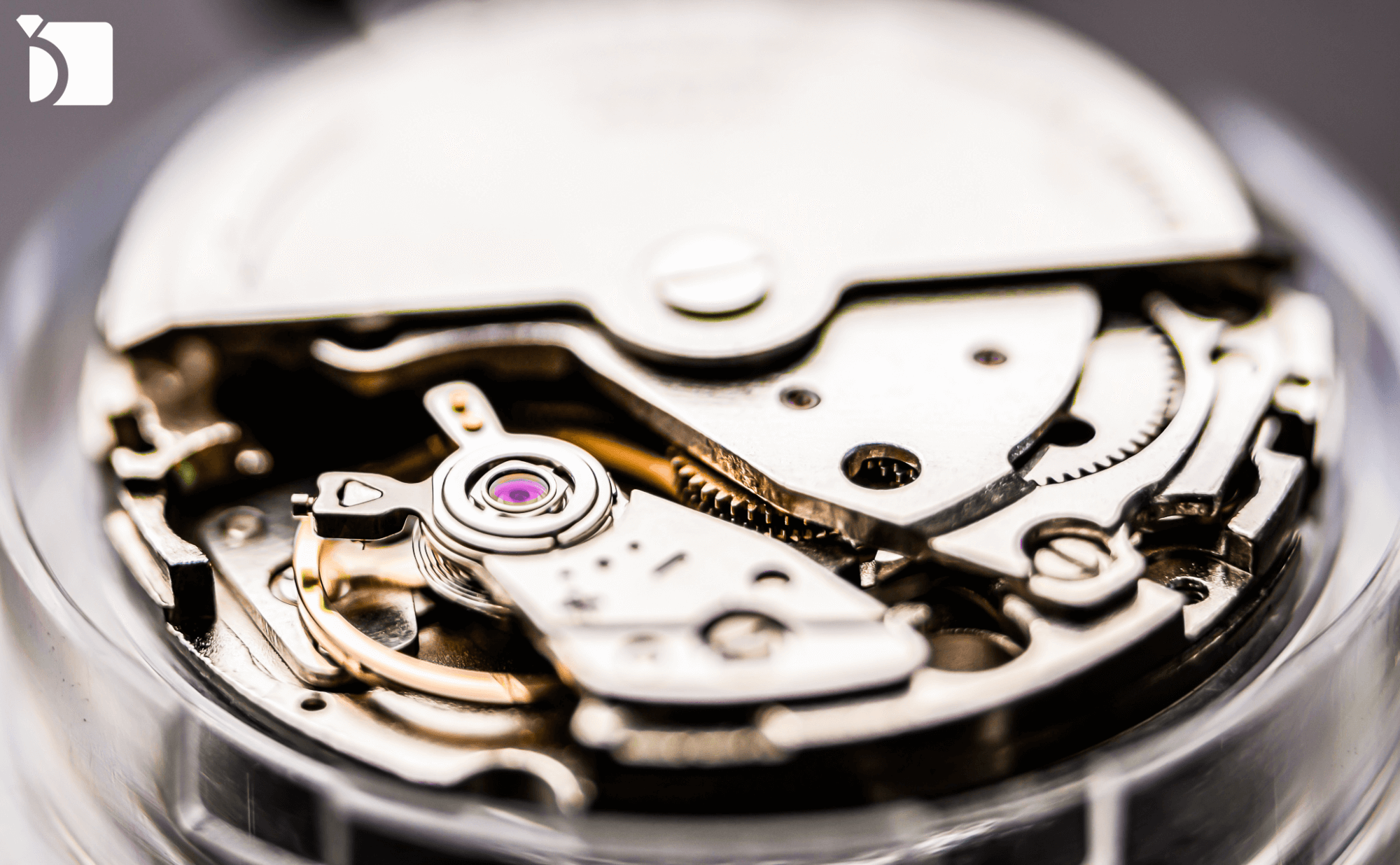 Image showcasing automatic watch movement repair