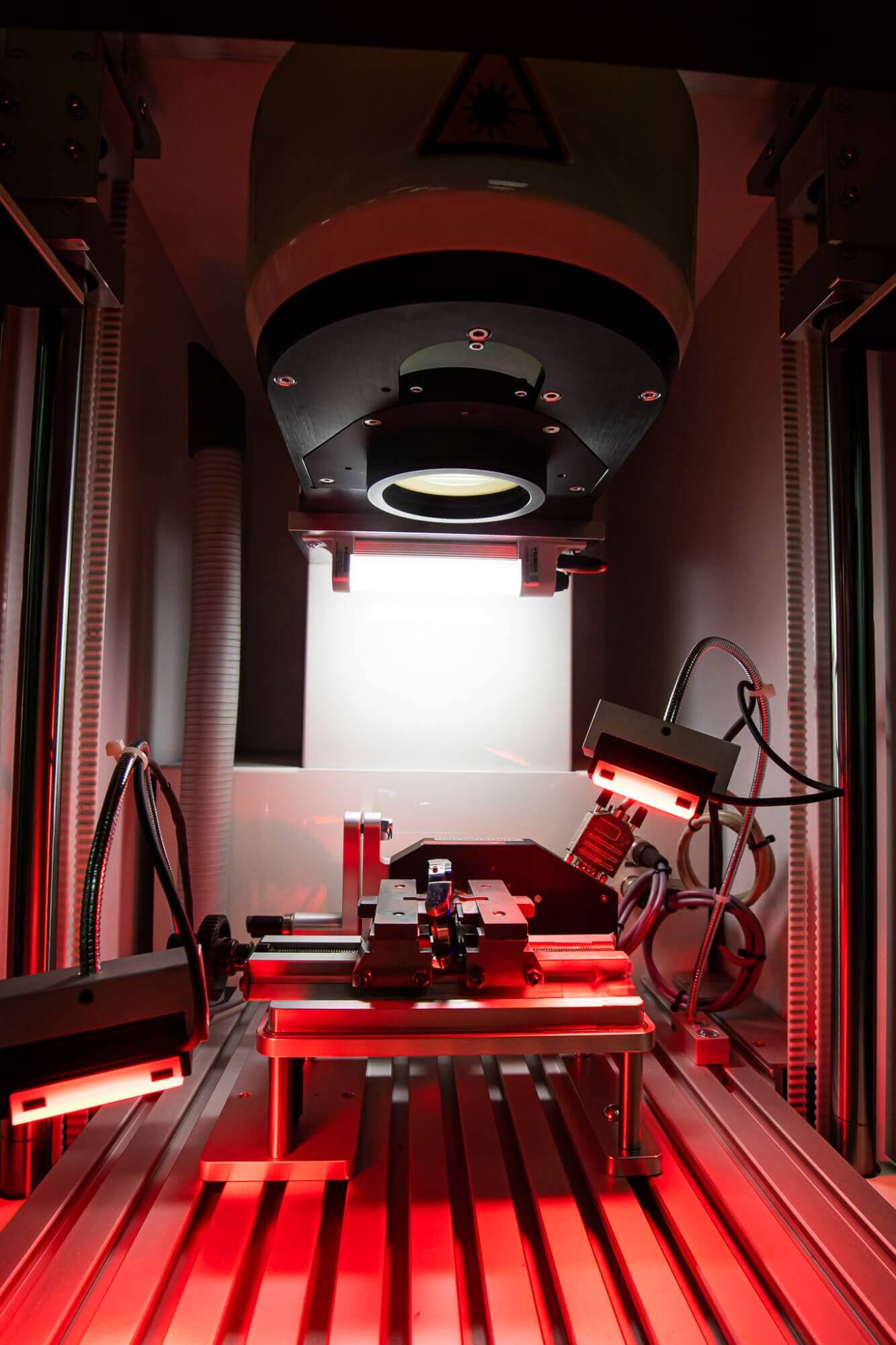 image showing the inside of the laser engraving machine at My Jewelry Repair
