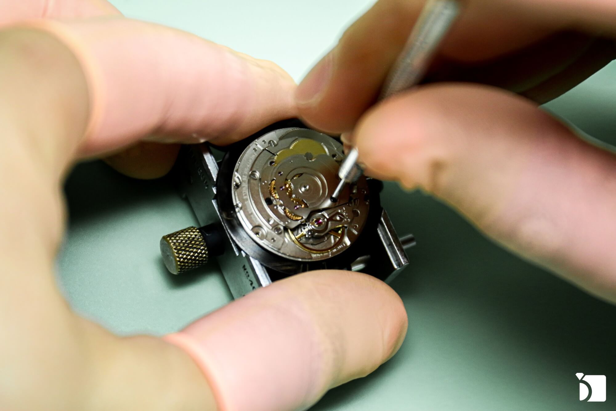 Image showcasing watch movement repair