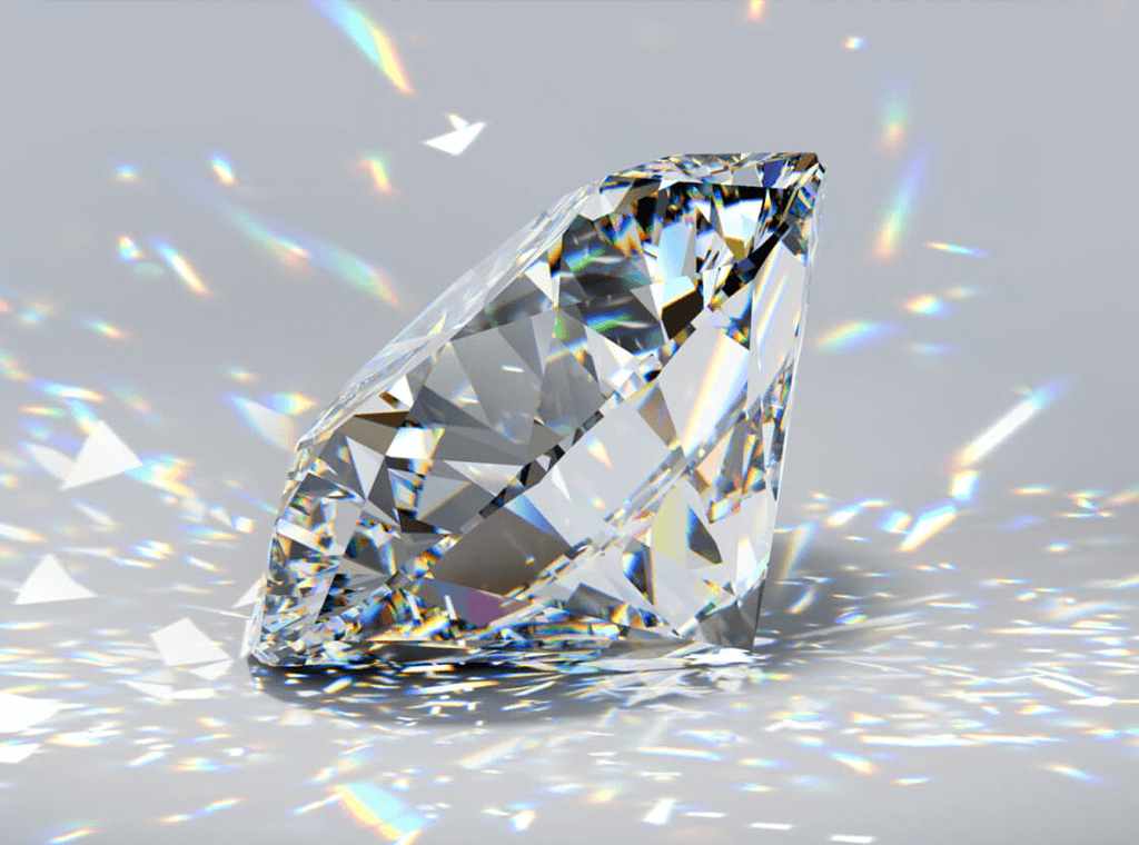 Guide to understanding diamonds Image showing sparkle and brilliance of a diamond