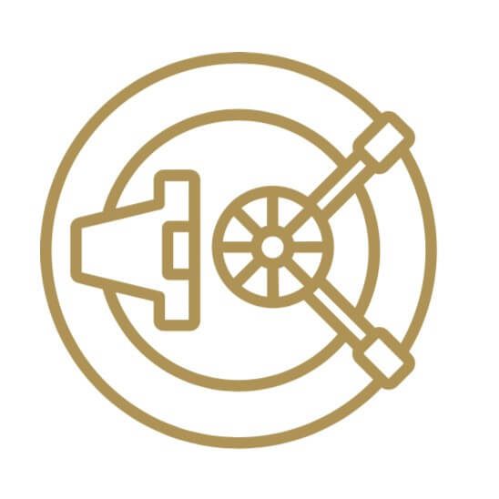 Image showcasing jewelry repair security vault icon