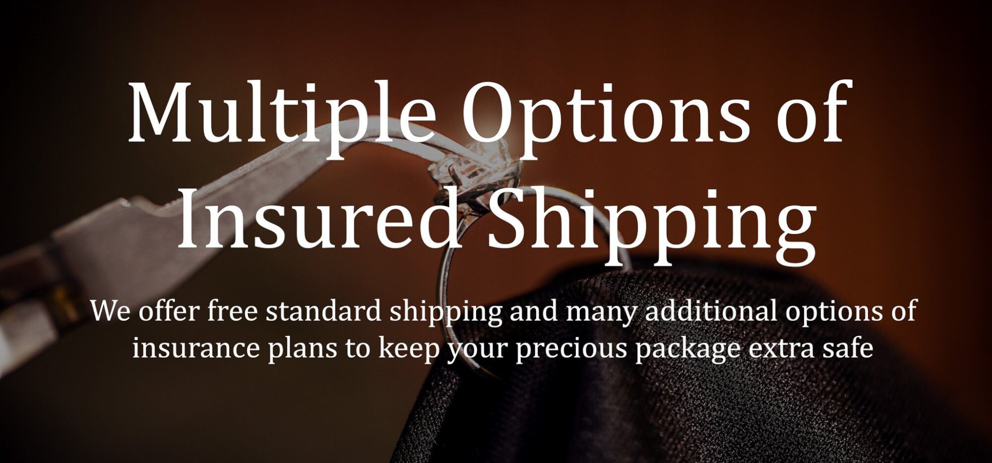 Image showing gemstone resetting shipping options banner