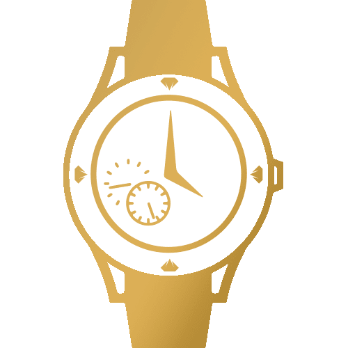 Image of gold watch infographic