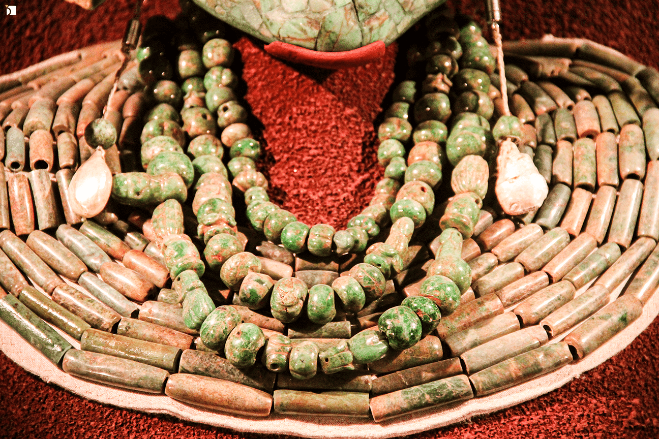 Image showing Maya Jade Necklace of Kinich Hanab Pakal Ruler of Palenque