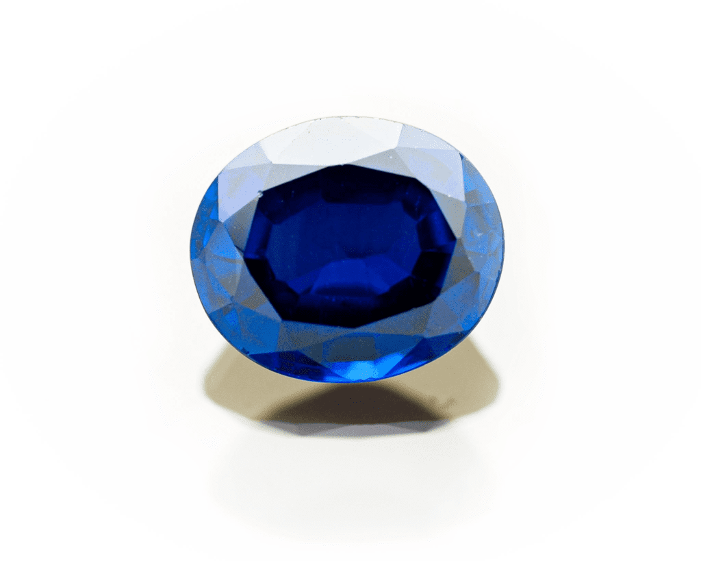 Image Showcasing Loose Sapphire Gemstone