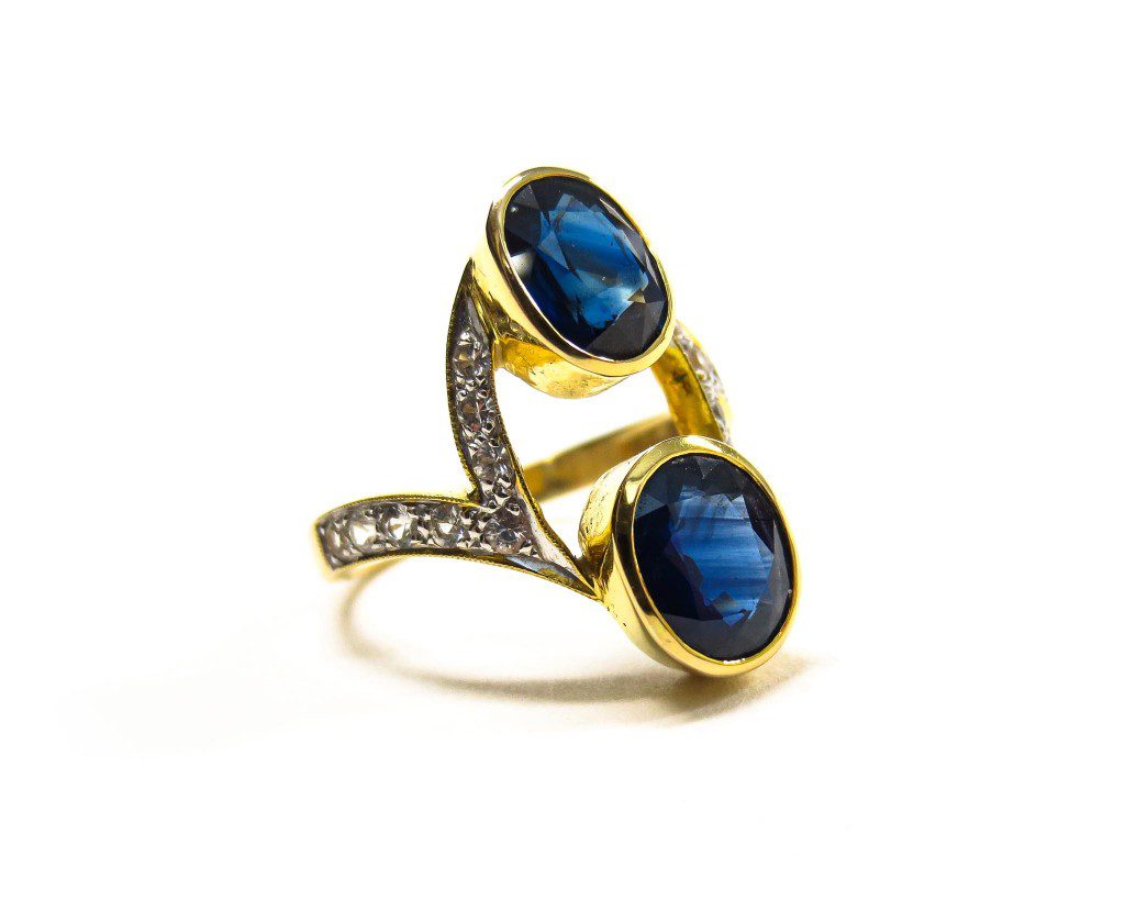 Double Sapphire Ring