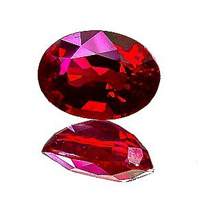 Isolated Loose Ruby Gemstone Feature