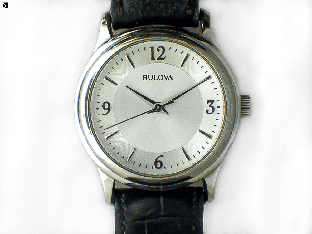 Image Showcasing a Bulova Watch Timepiece Before It Gets Restored with a Watch Band Replacement