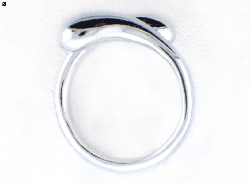 Image showing the After #31 Flat View of a Silver Ring Needing a Restoration Serive including a Ring Sizing with a Clean and Polish