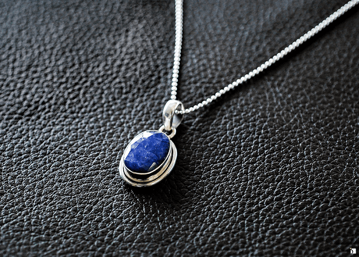 Image Showcasing Restored Tanzanite Pendant Necklace