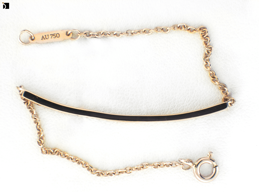 Image showing the Side View of After #74 of a Misshapen Tiffany Bracelet Repair