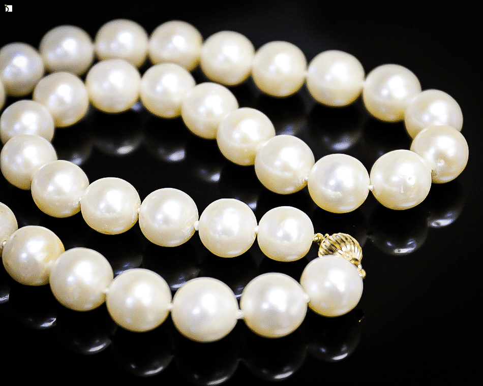 Image Showcasing After #112 Close Up View of Pearls Getting Premier Necklace Repair Services by Master Jewelers