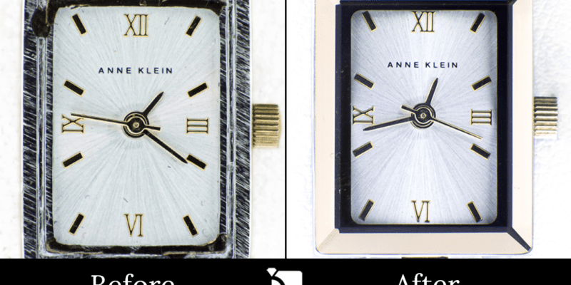Image Showcasing Before & After #3 of an Anne Klein Watch Timepiece Getting Watch Restoration Through Premier Watch Repair Services by My Jewelry Repair Certified Watchmakers