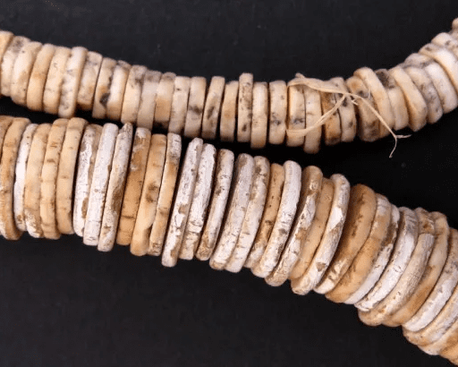 Image Showcasing African Ostrich Shell Beads