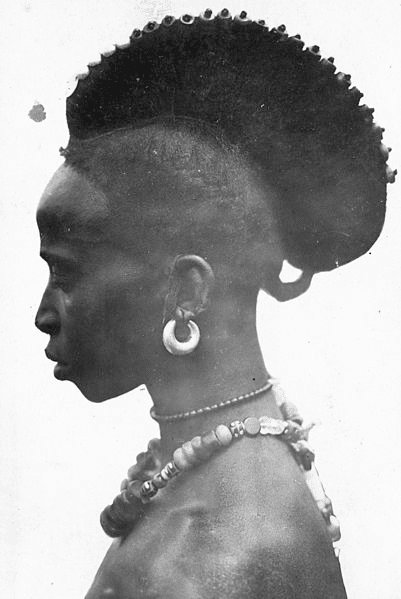 Image showcasing Native African Tribe Woman Portrait with Jewelry