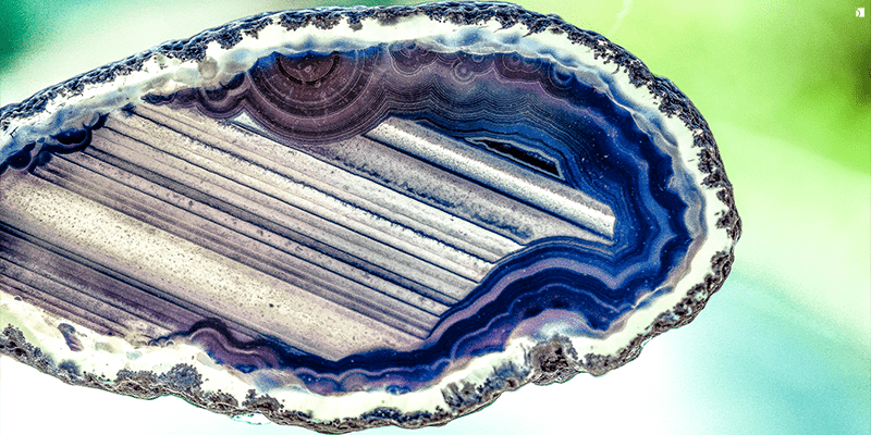 Image Showcasing Blue Agate Gemstone Rock Feature Image