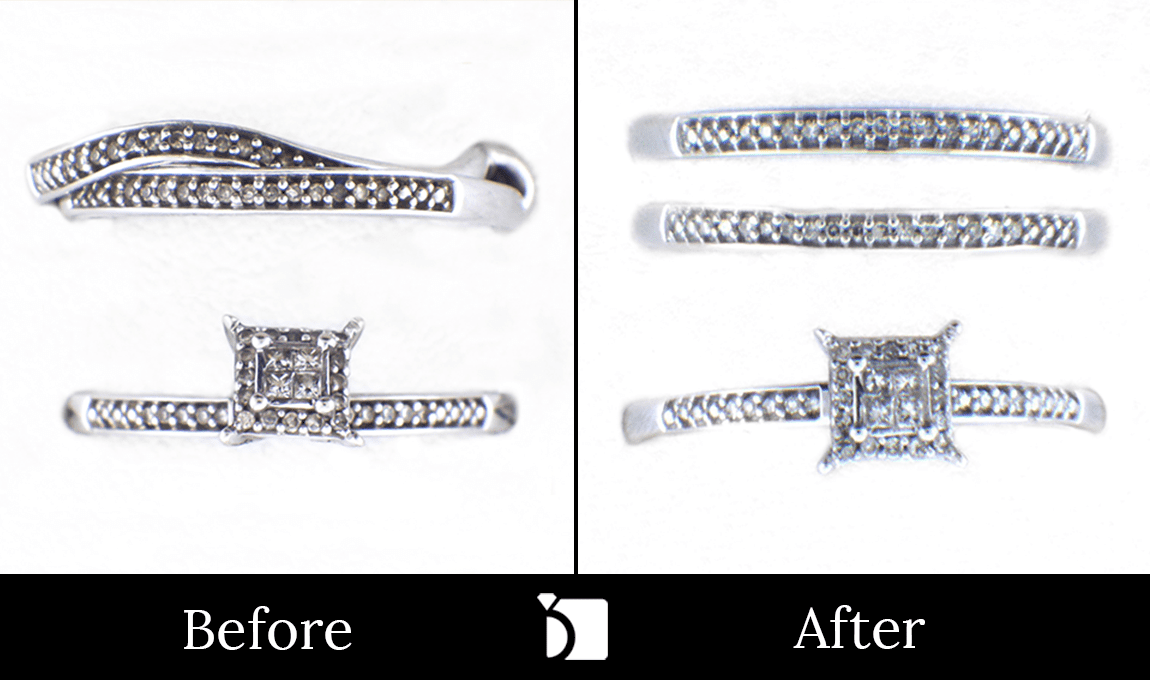 Image Showing Before & After #14 of Diamond Rings Getting Premier Ring Repair Services by Master Jewelers