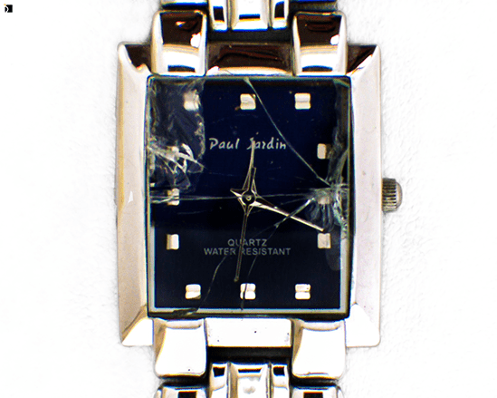 Image showcasing Before #18 Paul Jardin Quartz Movement Watch Receiving Premier Watch Crystal Replacement