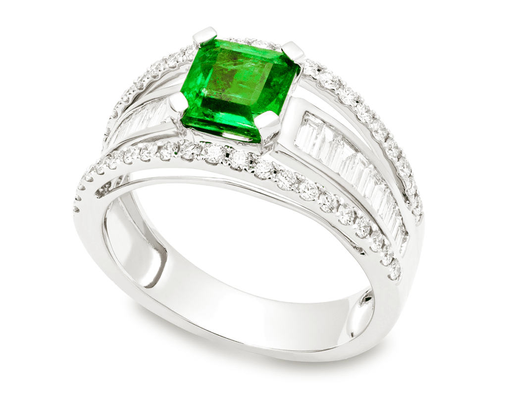 Emerald Ring 4.18 Ct. 18K Yellow Gold | The Natural Emerald Company