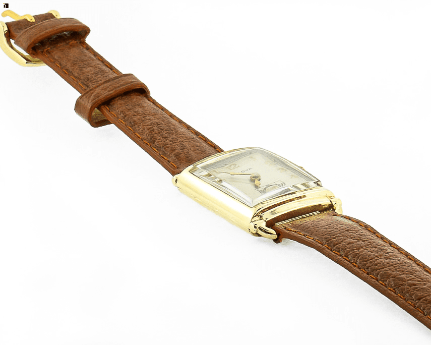 After #28 Side Angle of Restored Vintage Bulova Watch