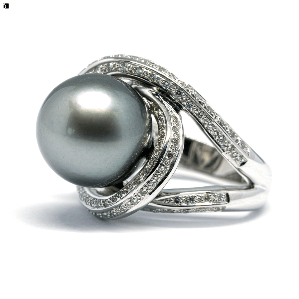 Image Showcasing Serviced Pearl and Diamond Silver Ring Feature Image