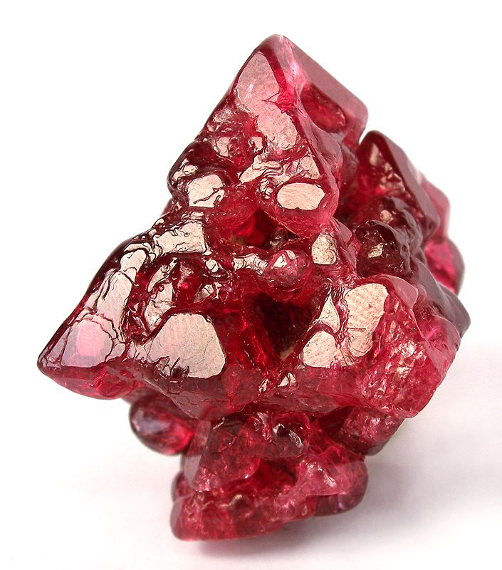 Isolated Raw Spinel Gemstone