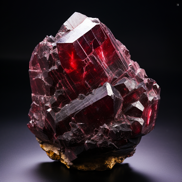 Raw Uncut Natural Red Spinel Gemstone Display