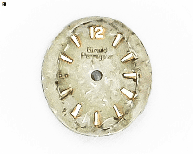 Before #134 Girard-Perregaux Watch Dial Prior to Premier Timepiece Dial Restoration Services