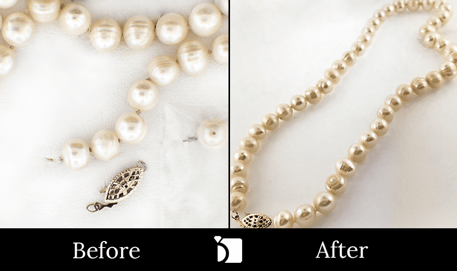 Before & After #15 of Pearls Getting Premier Necklace Repair Services by Master Jewelers