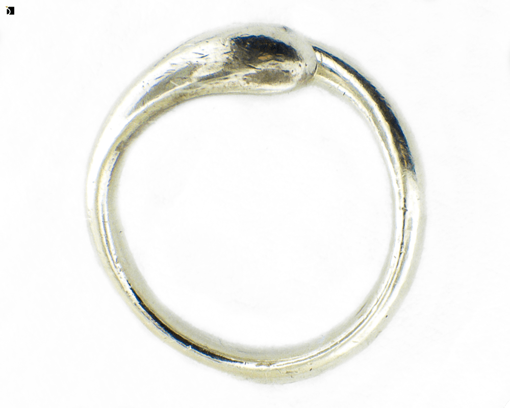 Before #31 Side View Silver Ring Prior to Being Reshaped by Experienced Jewelers