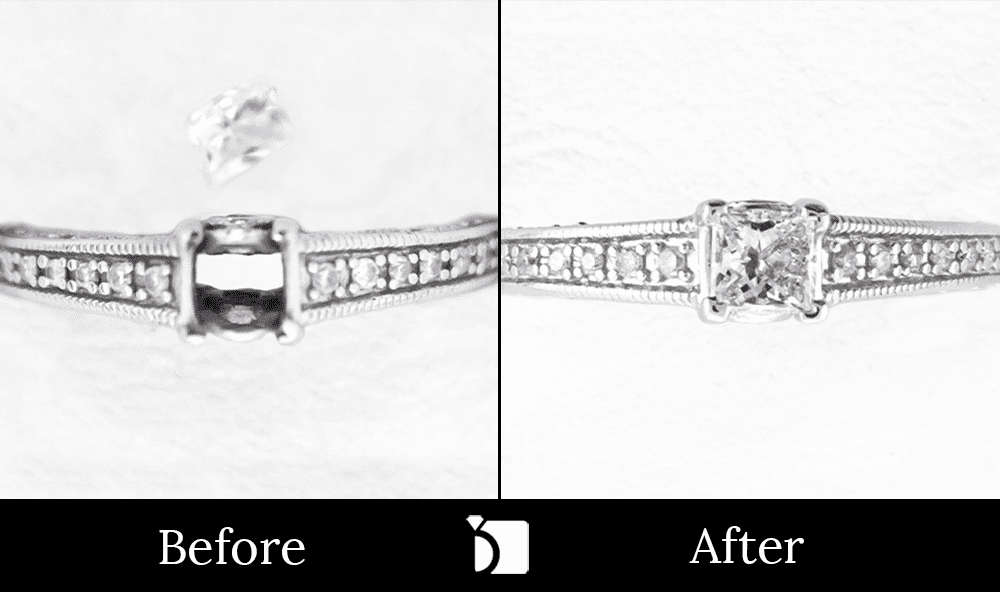 Before & After #32 Ring Serviced and Restored with Premier Ring Restoration Services by Master Jewelers