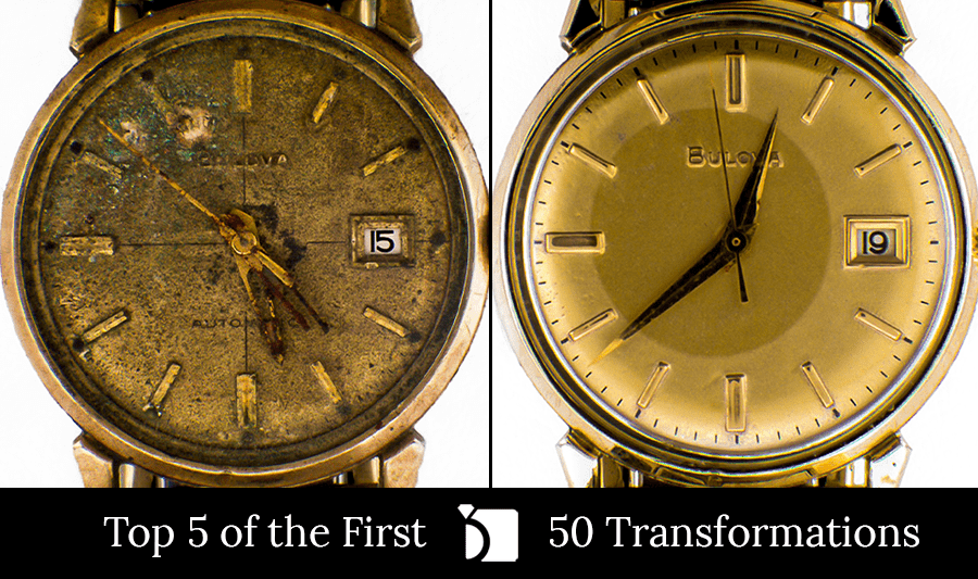 Before & After #50 Feature Image Bulova Automatic Timepiece Restored by Certified Watchmakers