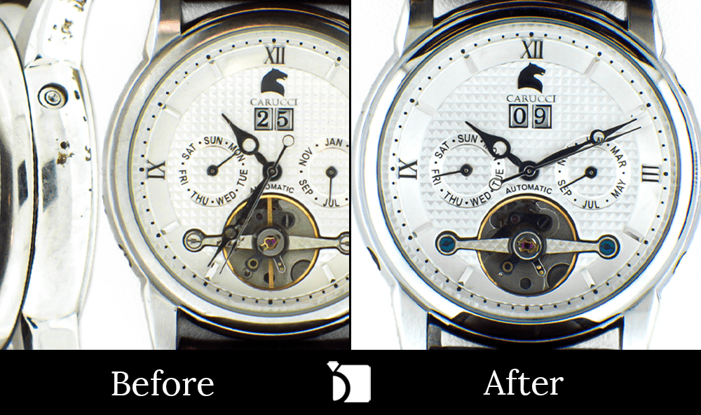 Before & After #57 Carucci Timepiece Serviced in State-of-the-Art Watch Repair Service Center
