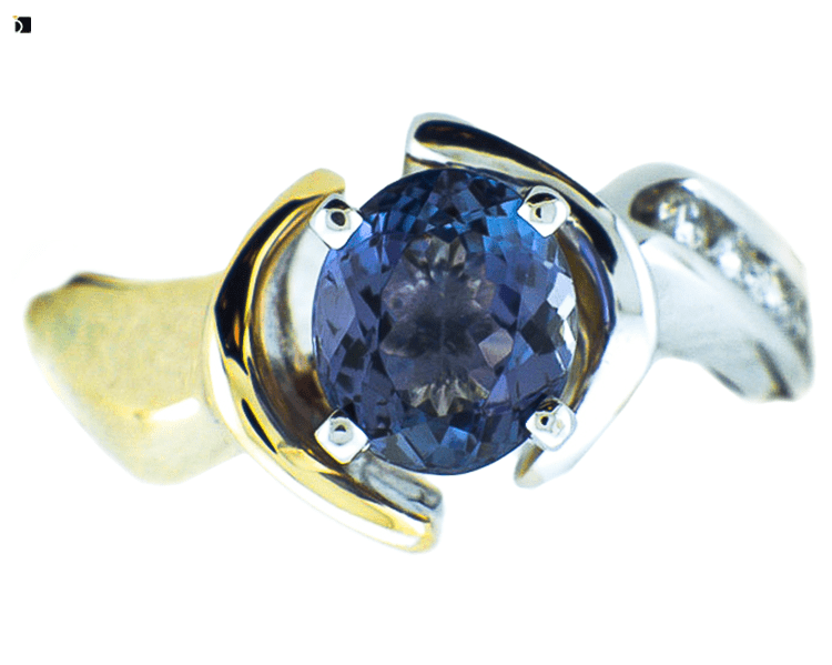 After #64 14k White Gold & Yellow Gold Ring Serviced and Restored by Master Jewelers