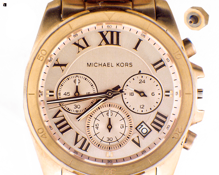 Before #67 Michaels Kors Timepiece Prior to Premier Watch Restoration and Repair Services