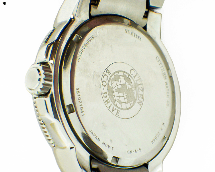 Before #69 Side View of Citizen Timepiece Prior to Watch Crystal Replacement and Restoration Services