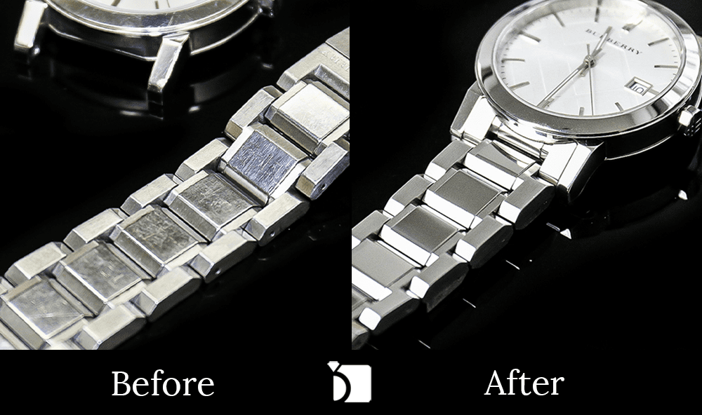 Before & After #102 Burberry Watch Timepiece Restored by Premier Watch Repair Services