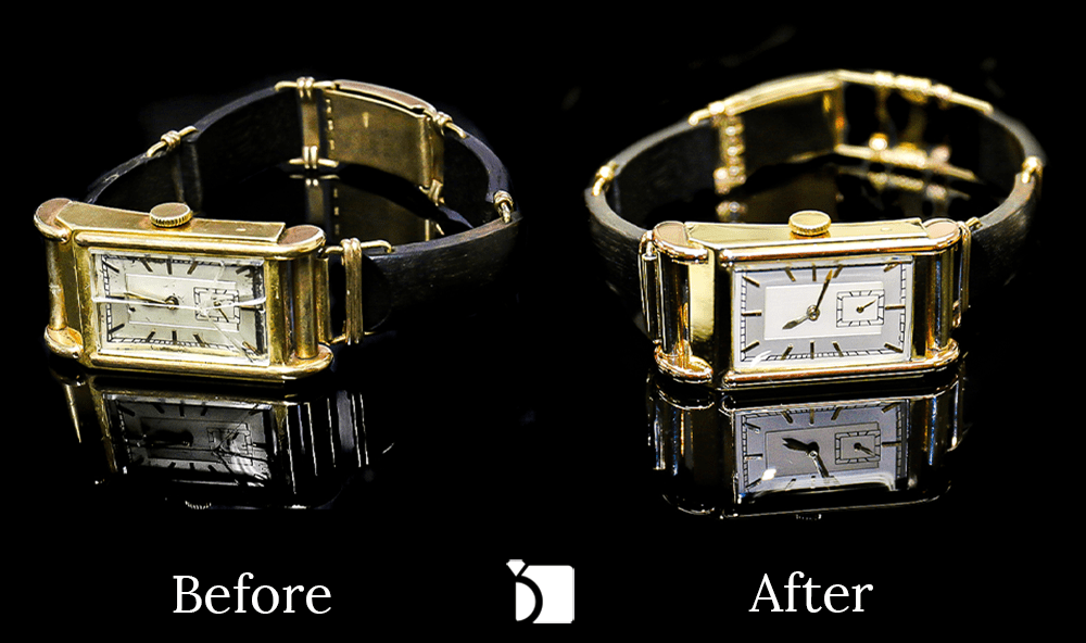 Before & After #109 Vintage Jules Jurgensen Timepiece Restored in Watch Repair Service Center