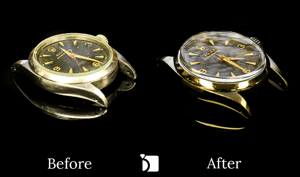 Before & After #113 1950's Rolex Watch Restoration Professionally Done by Certified Watchmakers