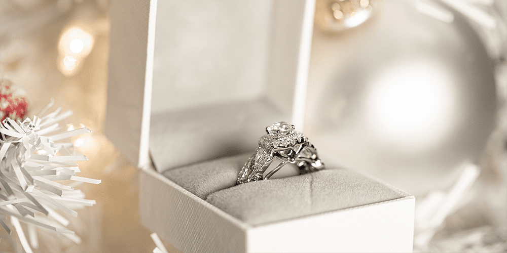 When You should get your dial refinish Winter Fine Jewelry Diamond Engagement Ring White Christmas Holiday Tree