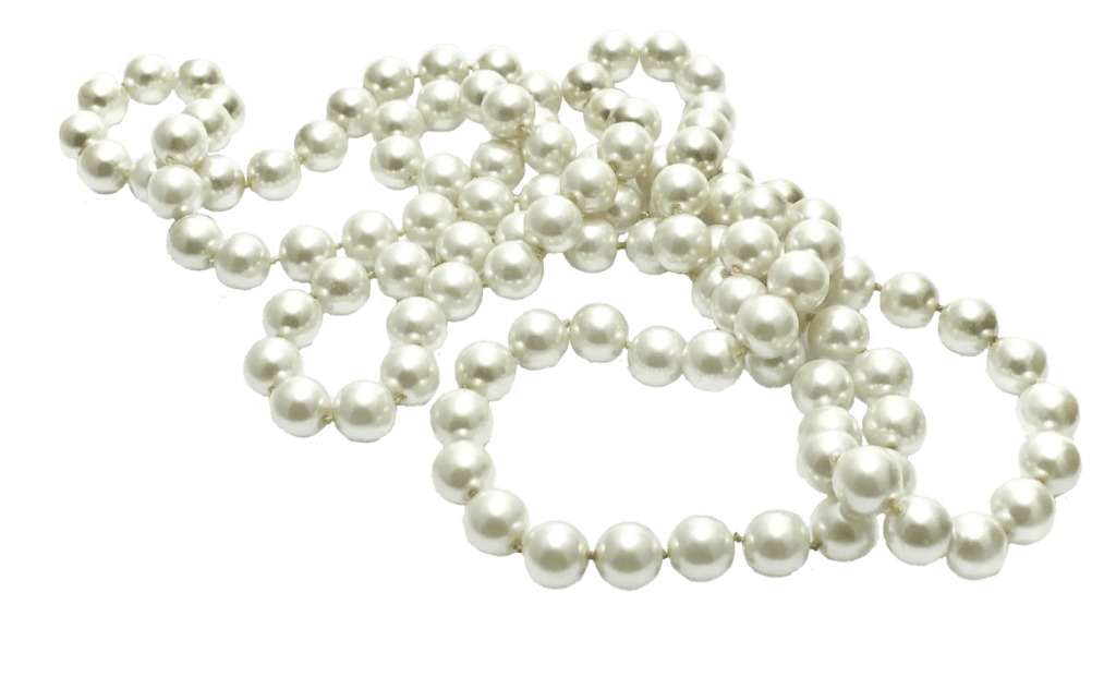 Image showcasing pearl necklace