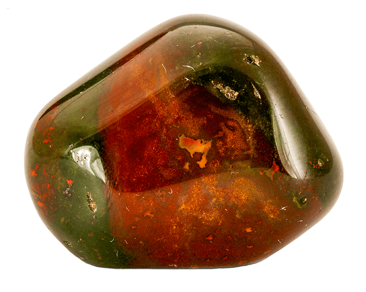 Polished Loose Red Based Bloodstone Isolated Gemstone