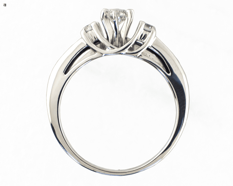 After #143 Engagement & Wedding Ring Set Soldered Together and Restored with Premier Services