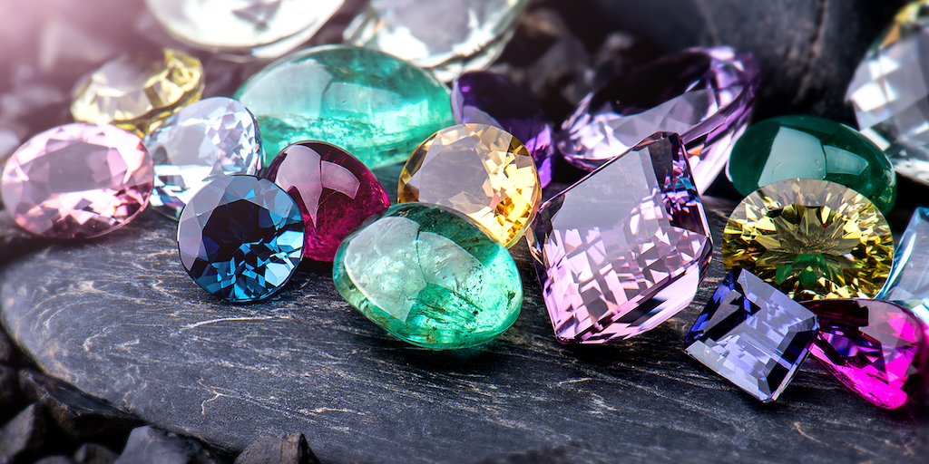 Image of mulit-colored gemstones