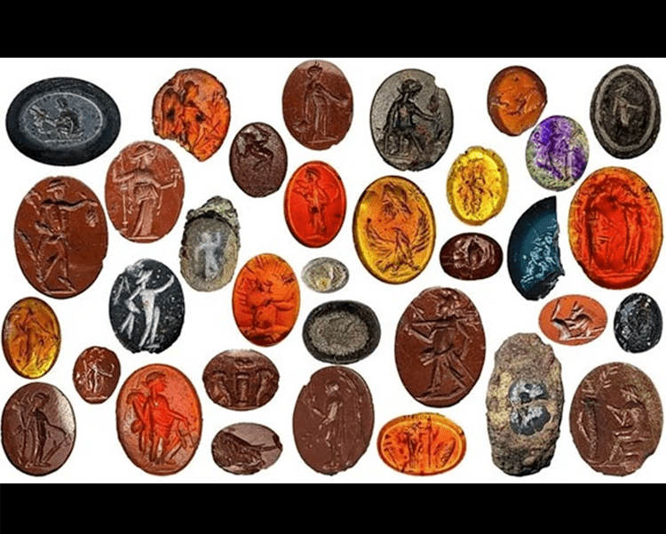 Carved Gems Roman Bathhouse Treasure Discovery