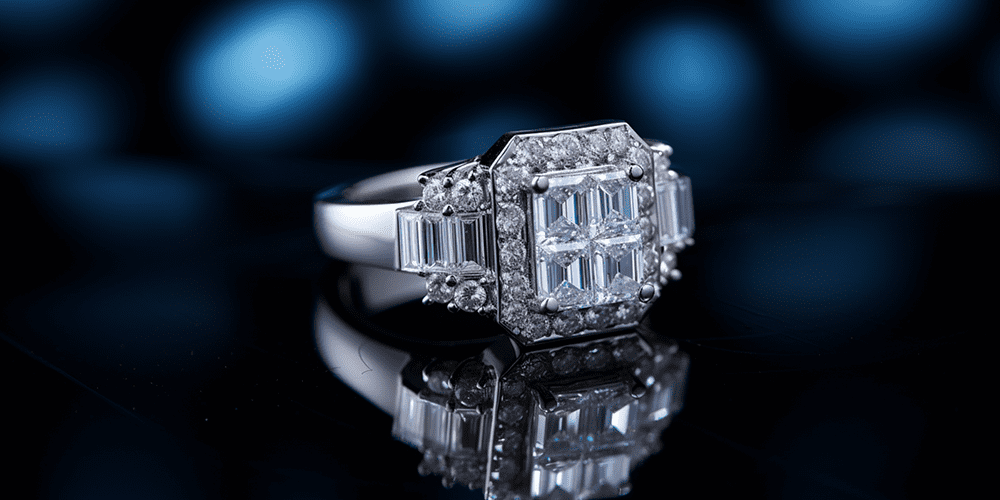 Fine Jewelry Invisible Setting Diamond Gemstone Ring Restored by Master Jewelers Featured Image