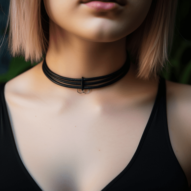 STACKABLE CREATIONS Classic Black Leather Choker Necklace for Women Girls,  90s Ribbon Neck Collar : Amazon.ca: Clothing, Shoes & Accessories